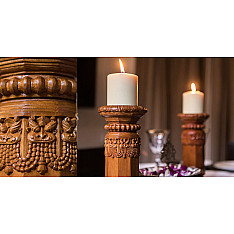 Karu ☘ Temple Pillar Lights { Wood } ☘ 6